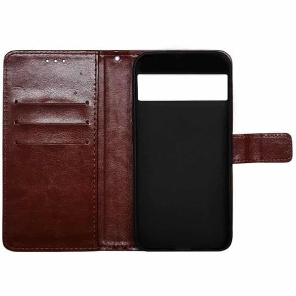Lommebokdeksel 3-kort Google Pixel 8a - Brun
