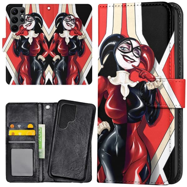 Samsung Galaxy S24 Ultra - Plånboksfodral/Skal Harley Quinn