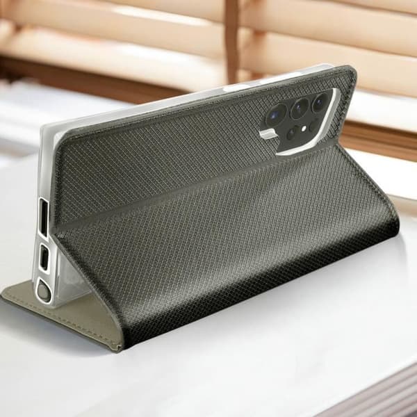 Fodral till Samsung Galaxy S24 Ultra - AVIZAR - Smart Collection - Korthållare - Svart