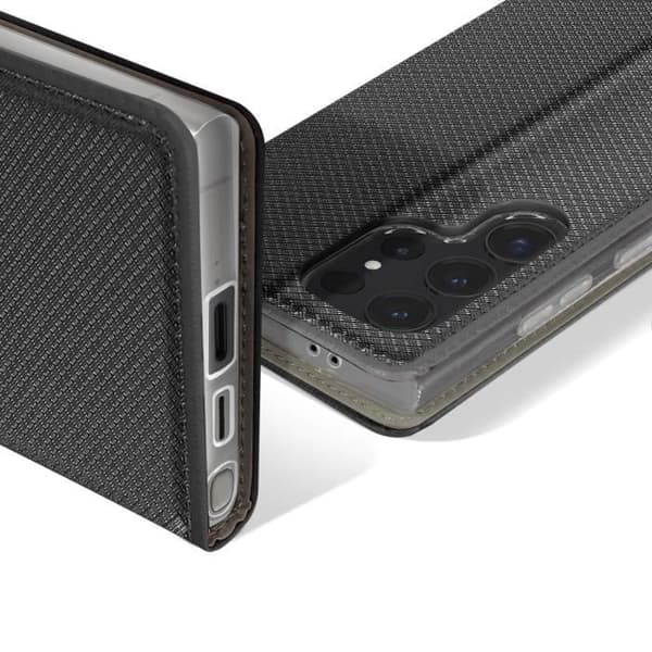 Fodral till Samsung Galaxy S24 Ultra - AVIZAR - Smart Collection - Korthållare - Svart