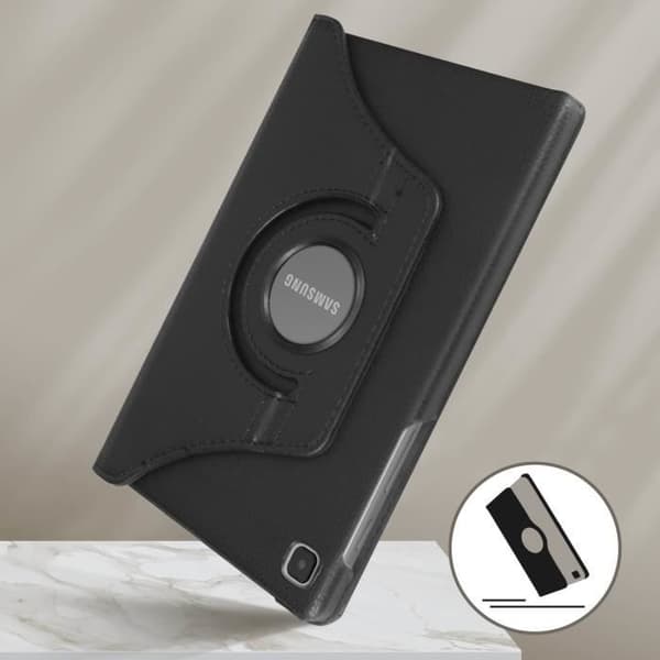 Samsung Galaxy Tab A7 Lite Flip Cover 360° roterande stöd Akashi Black