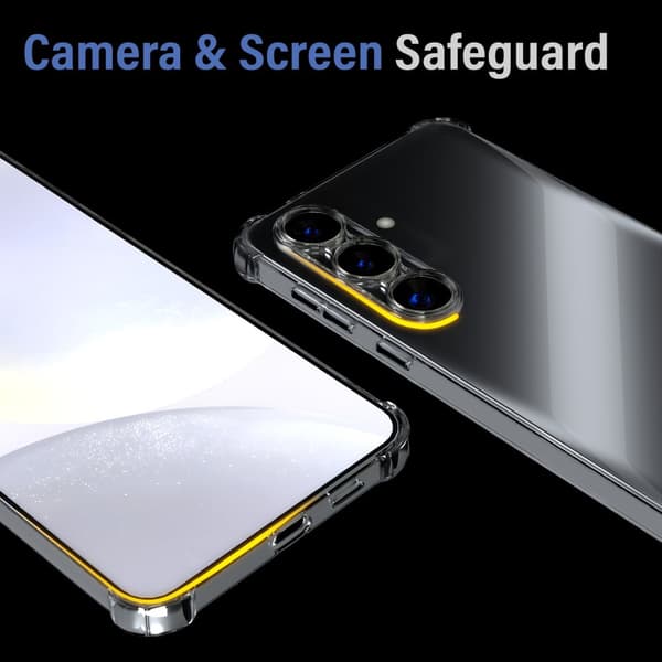 Samsung S24 Transparent Skyddsfodral – Skydd med Extra Kant