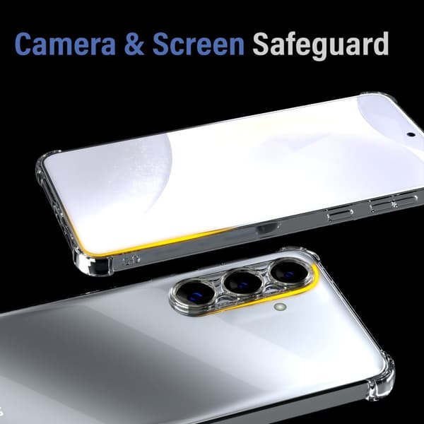 Samsung S24 Transparent Skyddsfodral – Skydd med Extra Kant