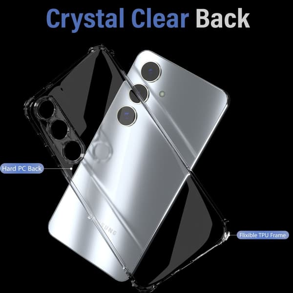 Samsung S24 Transparent Skyddsfodral – Skydd med Extra Kant