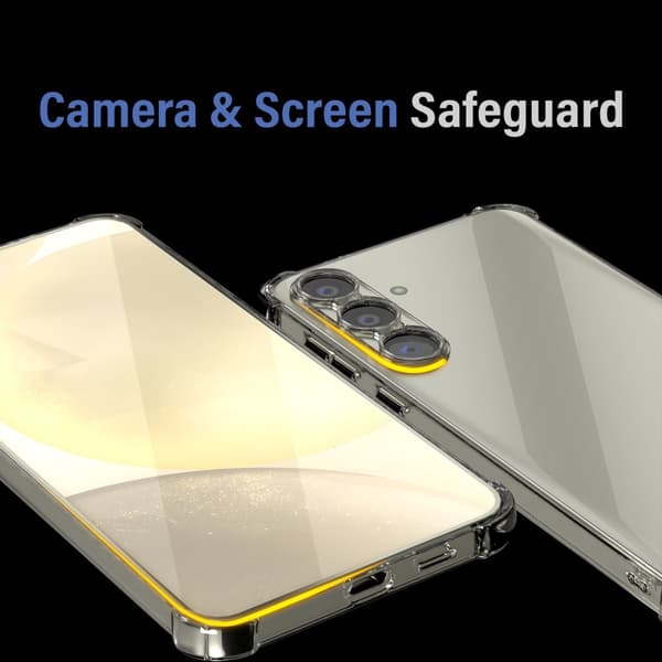 Samsung S24 Plus Transparent Skyddsfodral – Skydd med Extra Kant