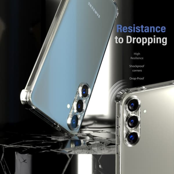 Samsung S24 Plus Transparent Skyddsfodral – Skydd med Extra Kant