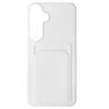 Miniatyrbild 1 av 4: Fodral för Samsung Galaxy S24 korthållare Mjuk anti-fingeravtryck Vit