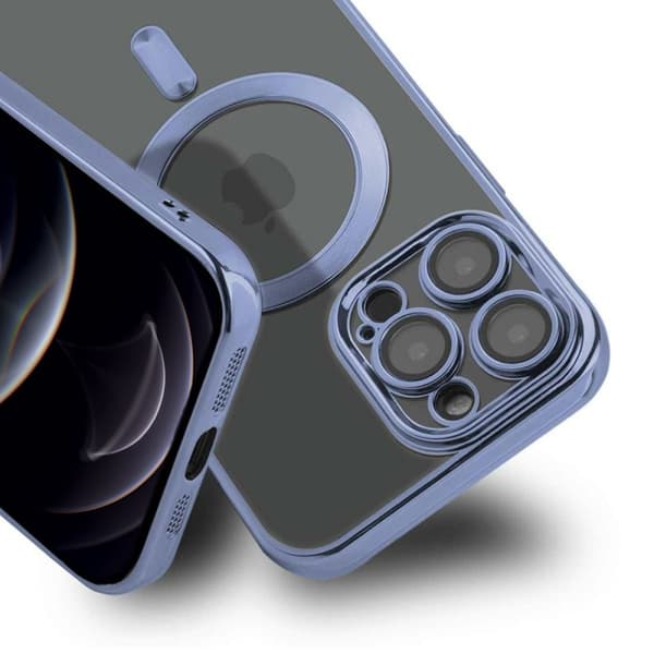 Luxury Mobilskal med Magsafe iPhone 12 Pro Max - Blå
