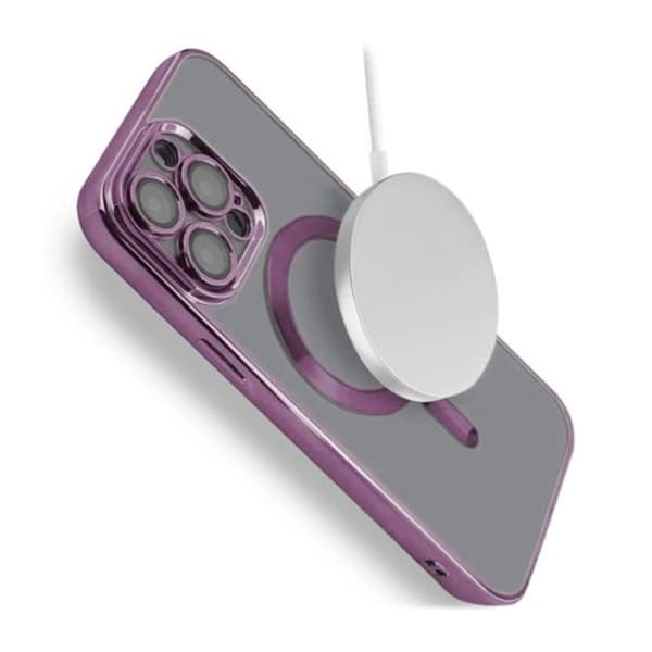 Luxury Mobilskal med Magsafe iPhone 12 Pro - Lila