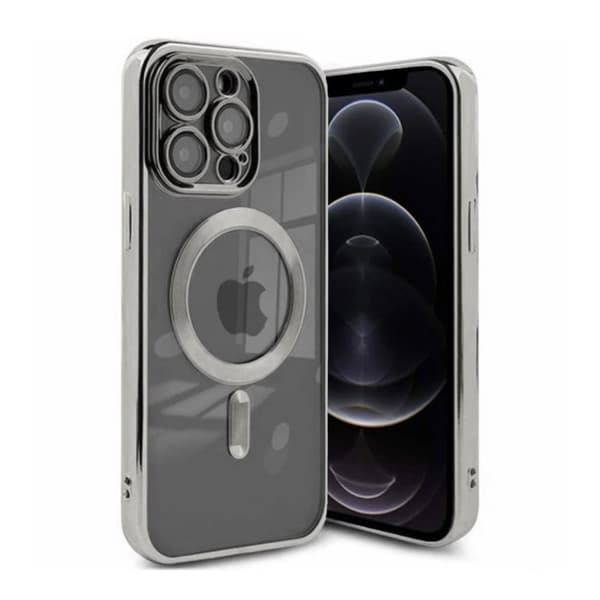 Luxury Mobilskal med Magsafe iPhone 12 Pro Max - Silver