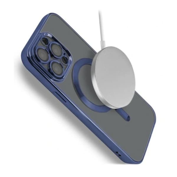 Luxury Mobilskal med Magsafe iPhone 12 Pro Max - Mörkblå