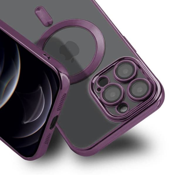 Luxury Mobilskal med Magsafe iPhone 12 Pro Max - Lila