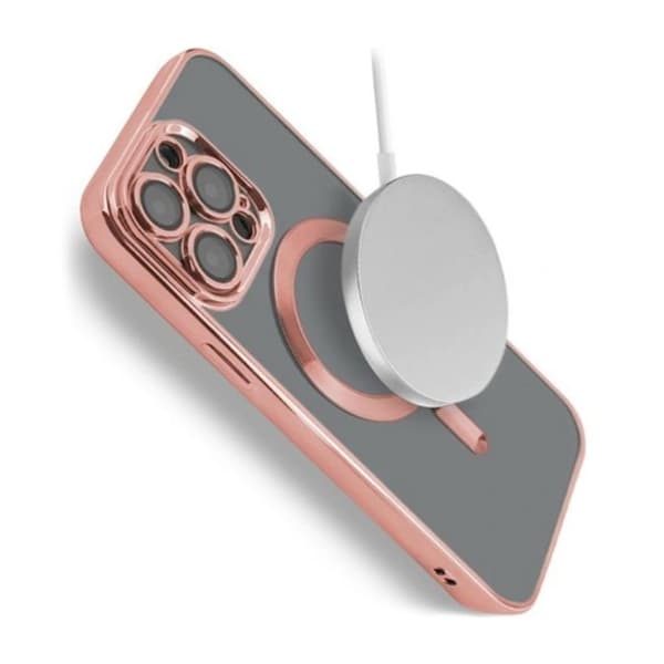 Luxury Mobilskal med Magsafe iPhone 14 Pro Max - Rosa
