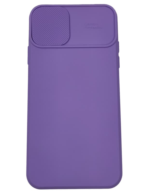 iPhone 11 Pro Max silikoneetui - kameradæksel / objektivdæksel - lilla