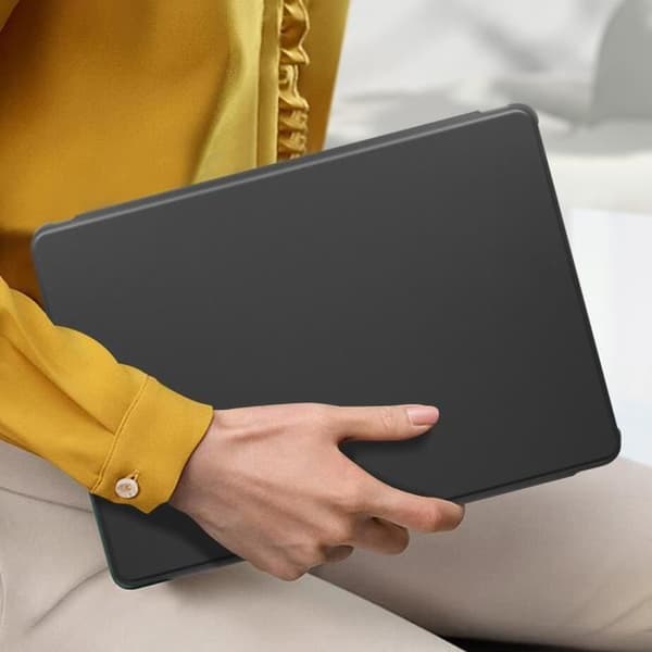 Skal - AVIZAR - Samsung Galaxy Tab S9 FE Plus - 360° Roterande Stativ - Svart