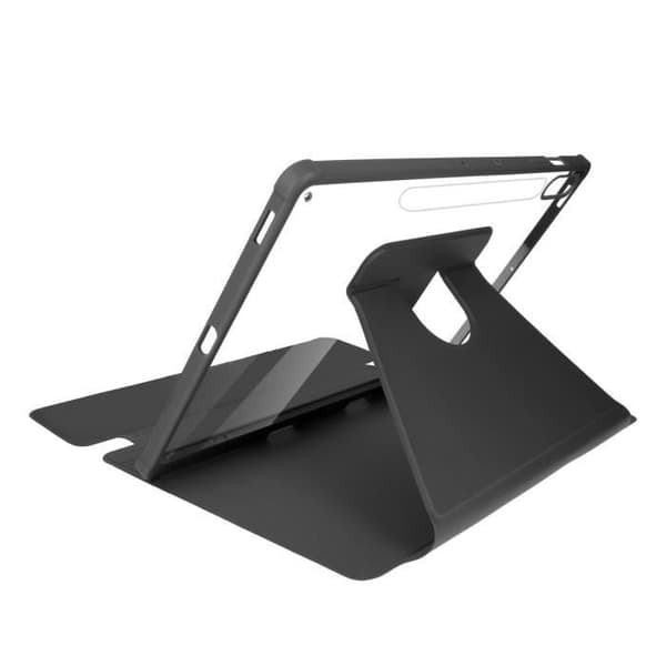 Skal - AVIZAR - Samsung Galaxy Tab S9 FE Plus - 360° Roterande Stativ - Svart