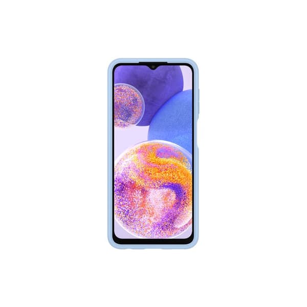 Fodral - SAMSUNG - Galaxy A23 - Mjuk - Blå - Integrerad korthållare