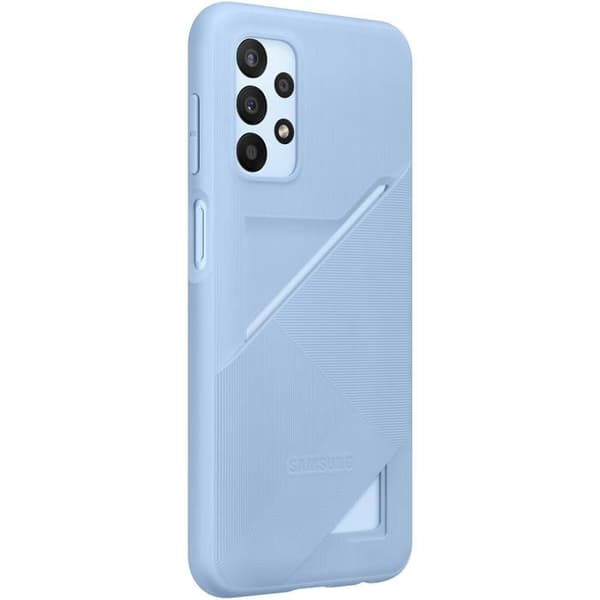 Fodral - SAMSUNG - Galaxy A23 - Mjuk - Blå - Integrerad korthållare