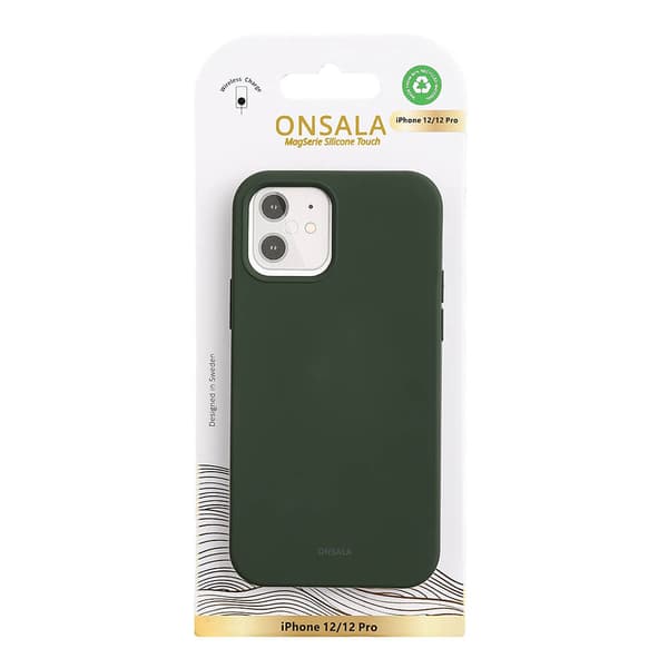 Mobilskal med Silikonkänsla Olive Green -  iPhone 12/12 Pro