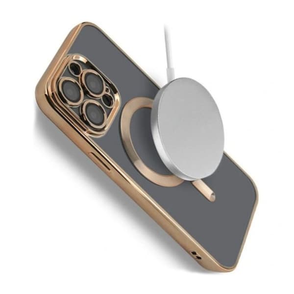 Luxury Mobilskal med Magsafe iPhone 14 Pro Max - Guld