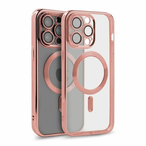 Luxury Mobilskal med Magsafe iPhone 15 Pro - Rosa