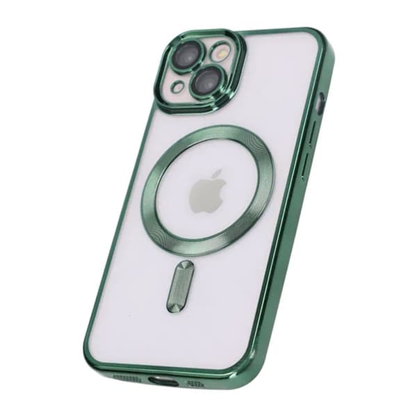 Luxury Mobilskal med Magsafe iPhone 14 - Militärgrön