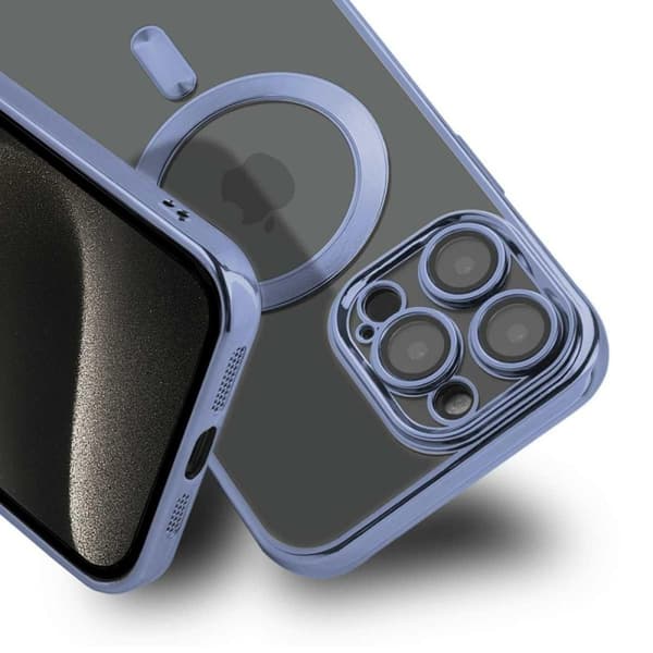 Luxury Mobilskal med Magsafe iPhone 14 Pro Max - Blå