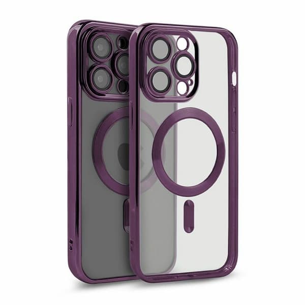 Luxury Mobilskal med Magsafe iPhone 15 Pro Max - Lila