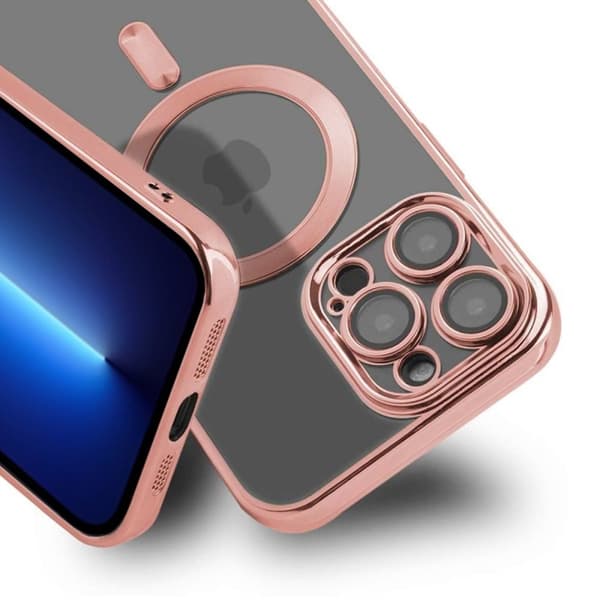 Luxury Mobilskal med Magsafe iPhone 13 Pro - Rosa