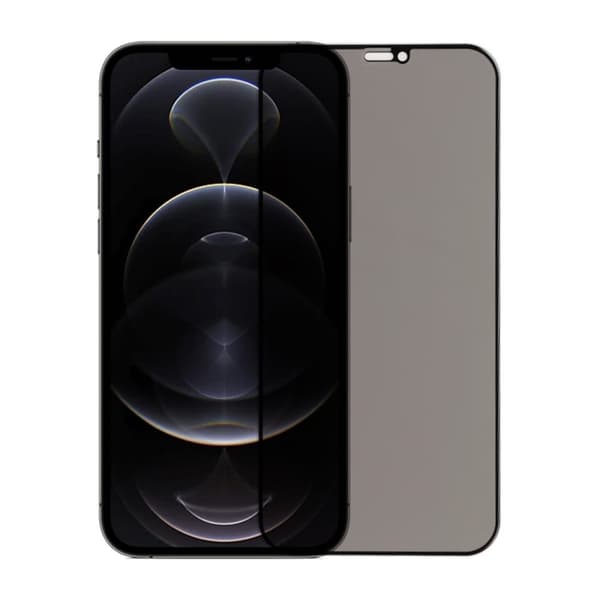 Skärmskydd iPhone 12 Pro Max - Privacy Härdat Glas (miljö)