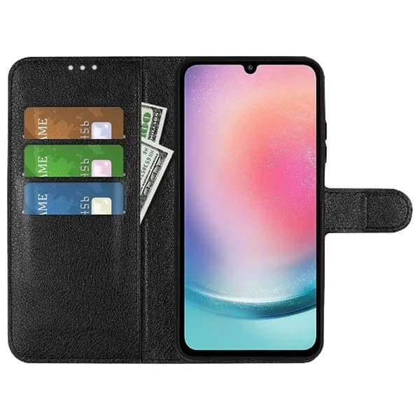 Samsung Galaxy A25 Plånboksfodral med Stativ - Svart