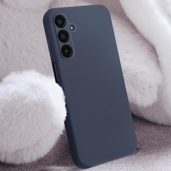Fodral till Samsung Galaxy A25 5G Halvstyvt mjukt anti-fingeravtryck midnattsblått