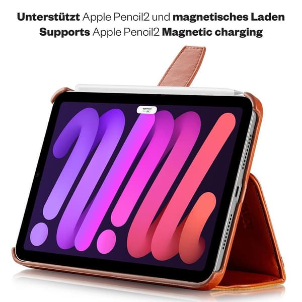 KAVAJ iPad mini (gen 6)/iPad mini (A17 Pro) Etui London Brun