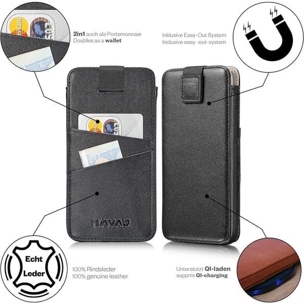 KAVAJ iPhone 12 Mini Kotelo Miami Musta