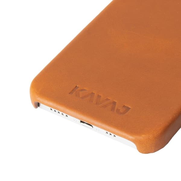 KAVAJ iPhone 12/iPhone 12 Pro Kuori Boston Ruskea