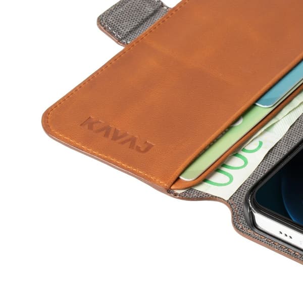 KAVAJ iPhone 12/iPhone 12 Pro Fodral Phoenix Brun