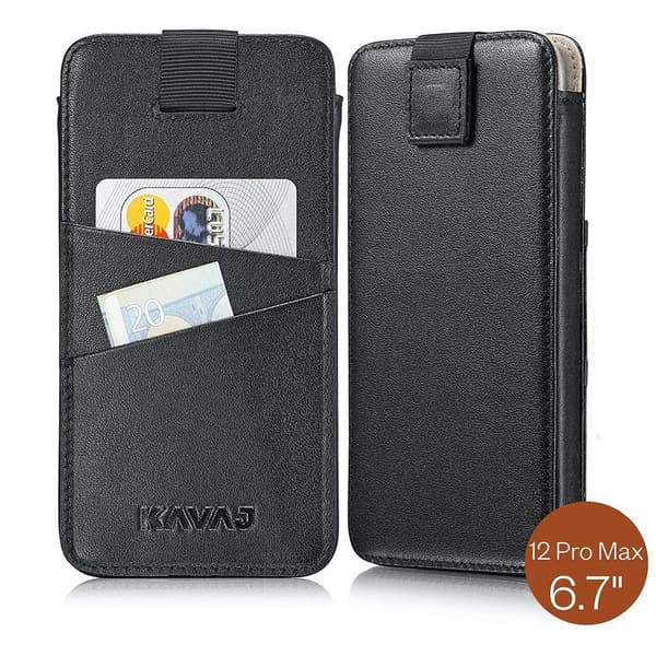 KAVAJ iPhone 12 Pro Max Kotelo Miami Musta