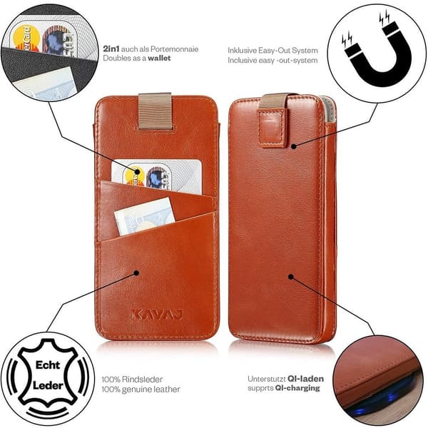 KAVAJ iPhone 13 Pro Fodral Miami Brun