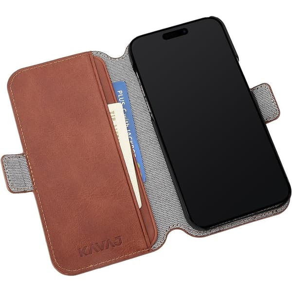KAVAJ iPhone 15 Pro Kotelo Phoenix Ruskea