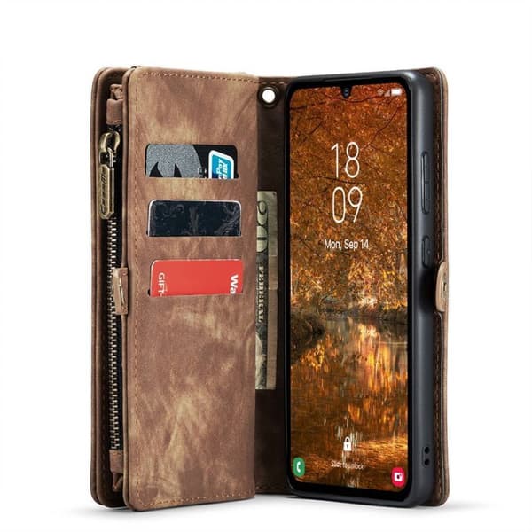 CaseMe mobildeksel 008 8-kort Samsung Galaxy A55 - Brun