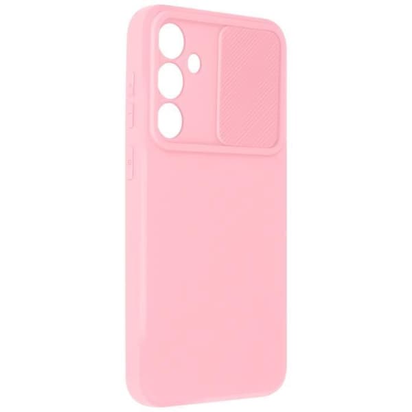 Fodral för Samsung Galaxy S23 FE Silikon Skjutkamera Skal Rosa