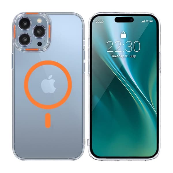 iPhone 15 Pro Max Stöttålig Mobilskal med Magsafe - Orange