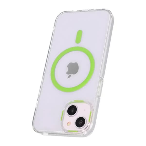 iPhone 15 Stöttålig Mobilskal med Magsafe - Grön