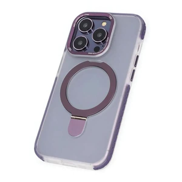 iPhone 14 Pro Mobilskal med Magsafe och Stativ - Lila