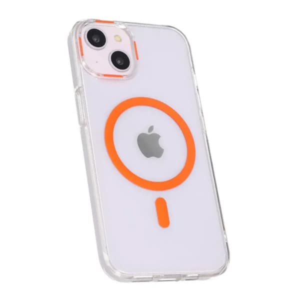 iPhone 13/14 Stöttålig Mobilskal med Magsafe - Orange
