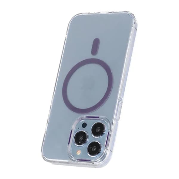 iPhone 13 Pro Max Stöttålig Mobilskal med Magsafe - Lila