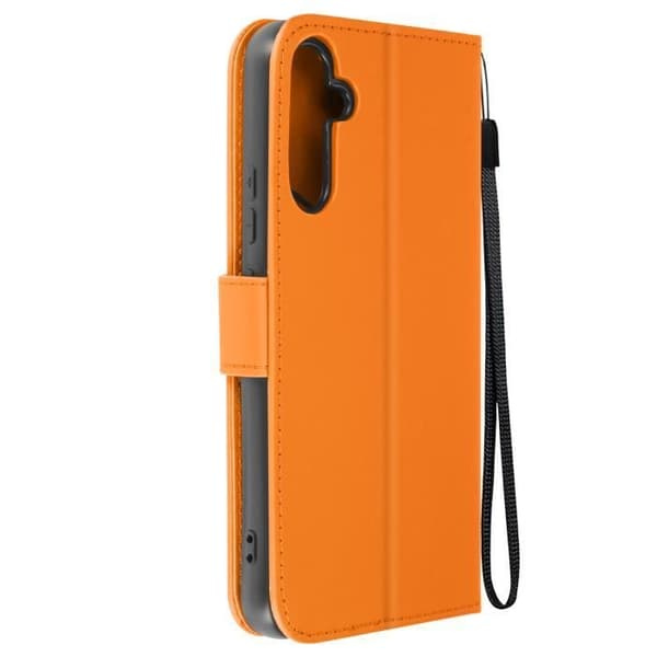 Frog Fodral för Samsung A54 5G Plånboksstöd Handledsrem Orange