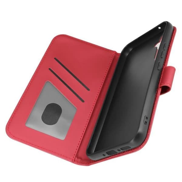 Cat Fodral till Samsung A34 5G - AVIZAR - Videosupportplånbok - Röd