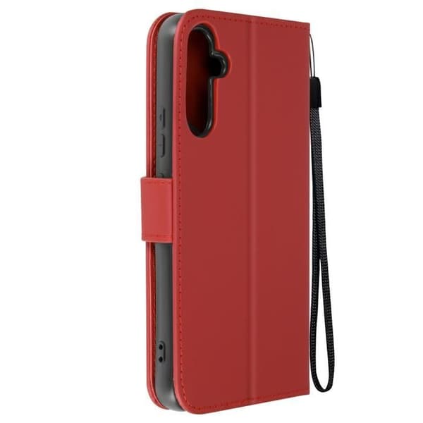Cat Fodral till Samsung A34 5G - AVIZAR - Videosupportplånbok - Röd