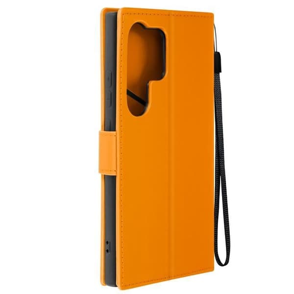 Frog Fodral för Samsung S24 Ultra Wallet Support Handledsrem Orange